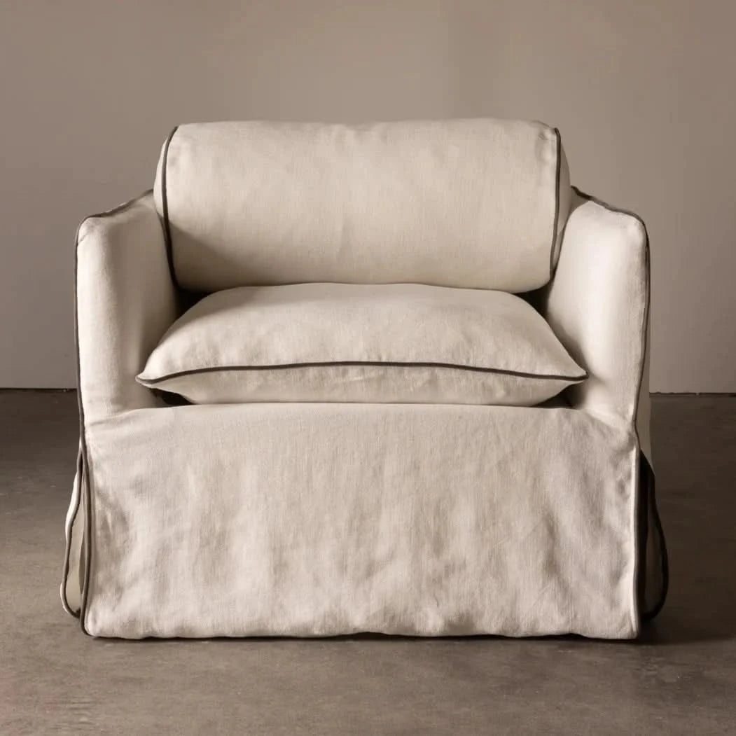 Cohen Armchair Ivory Contrast