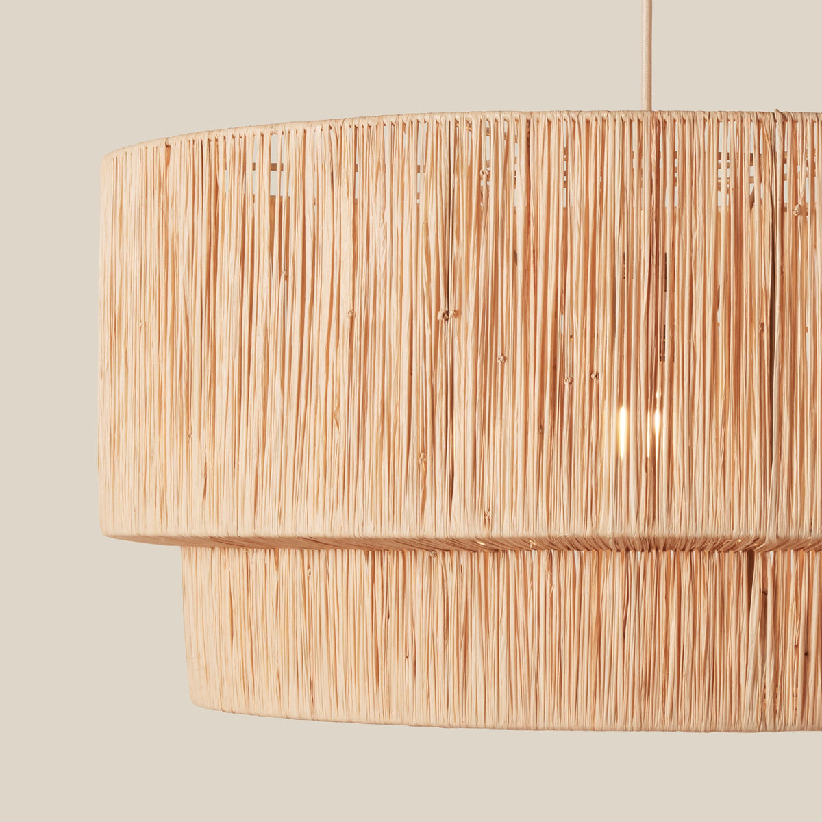 Cocktail Two-Tier Grass Pendant - side view