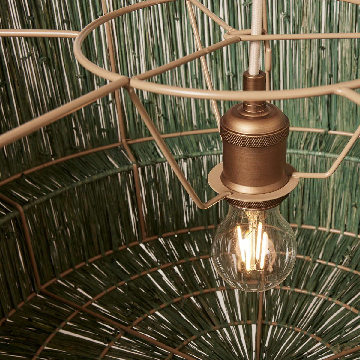 Cocktail Two-Tier Grass Pendant - gallery view