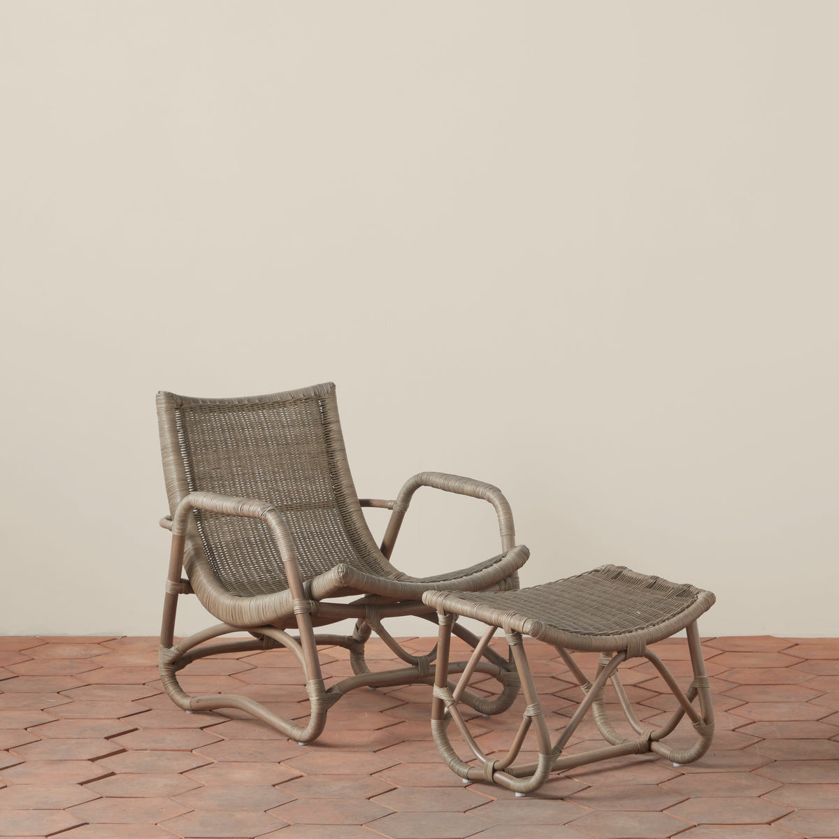 Bodega Wicker Lounge Chair - gallery view
