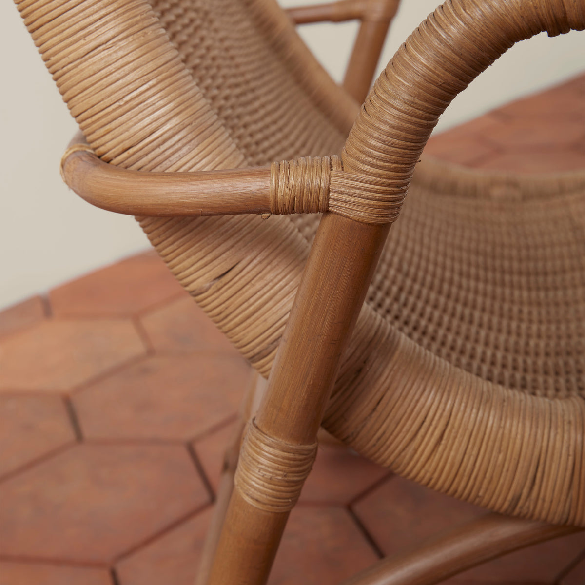Bodega Wicker Lounge Chair - additional angle