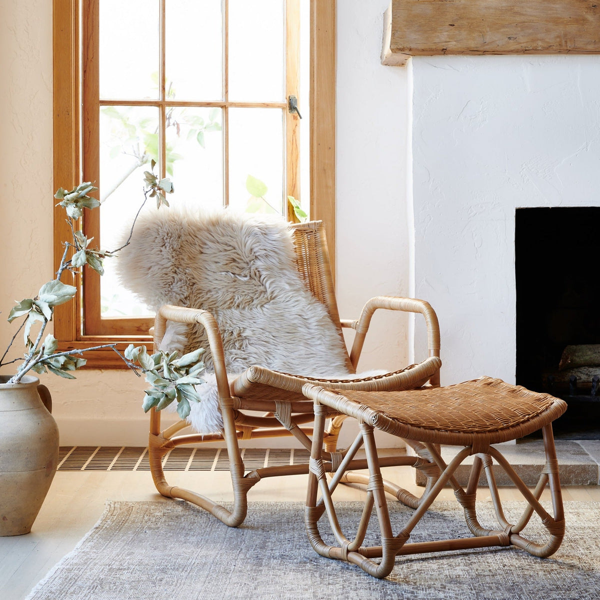 Bodega Wicker Lounge Chair - alternate view