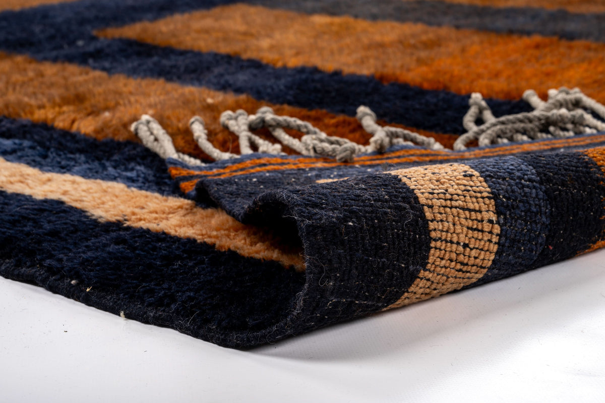 The H Rug - detail view showing craftsmanship