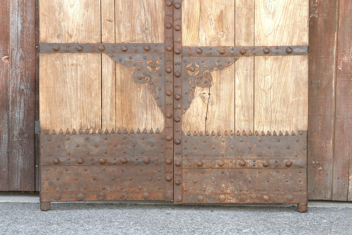 Grand Early 19th Century Asian Rustic Chateau Doors