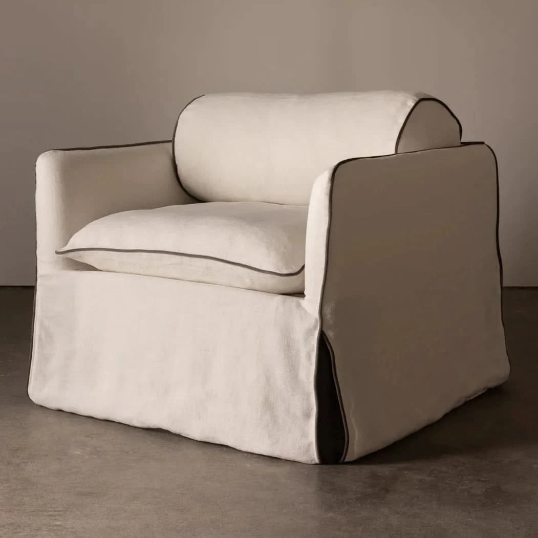 Cohen Armchair Ivory Contrast