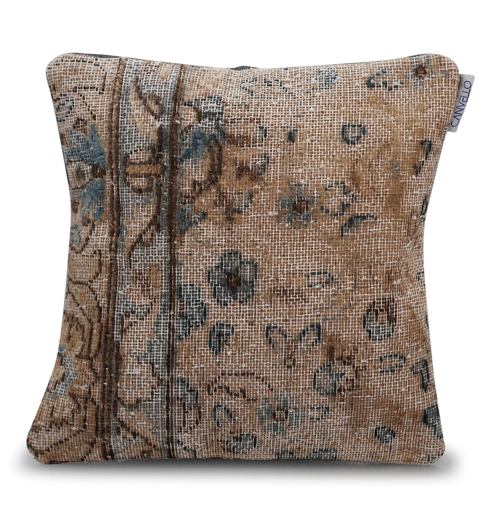 Canvello Antique Couch Cushion Covers With Zippers - 16"x16" - Cultheir