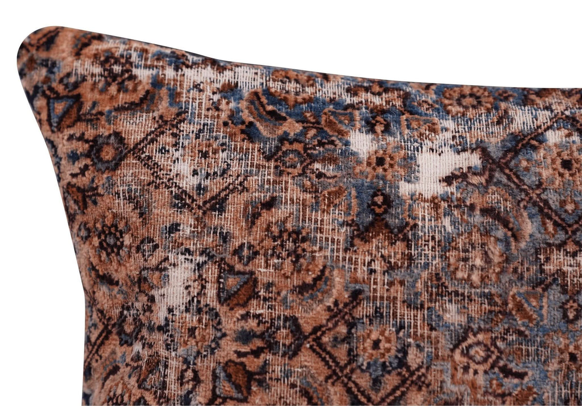 Canvello Antique Kerman Rug Bed Throw Pillows - 18&quot;x18&quot; - Cultheir
