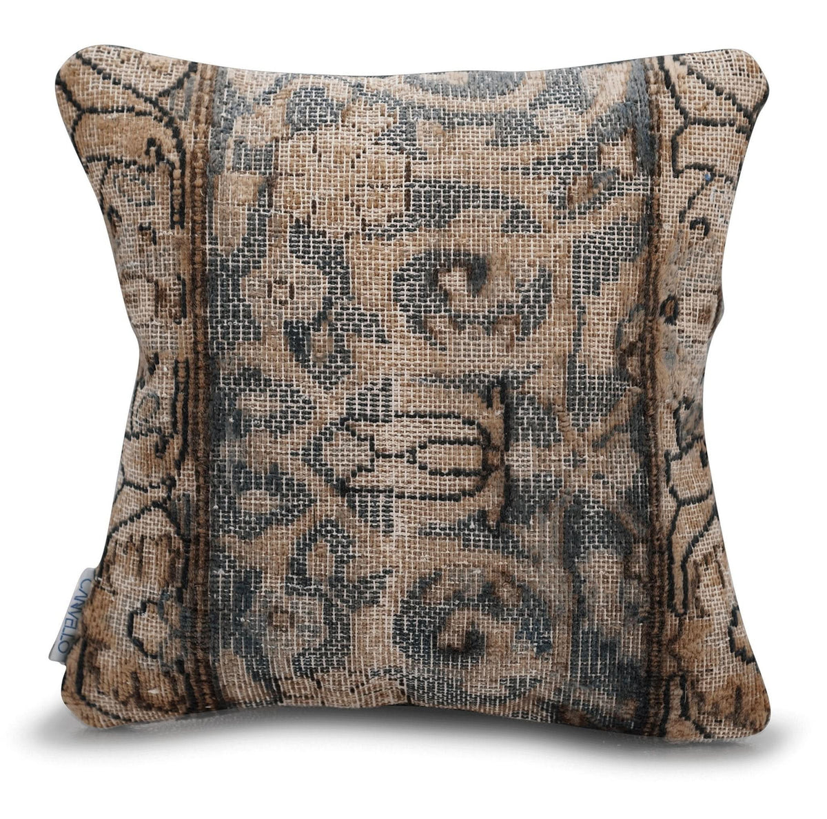 Canvello Antique Light Brown Throw Pillow - 16&quot;x16&quot; - Cultheir