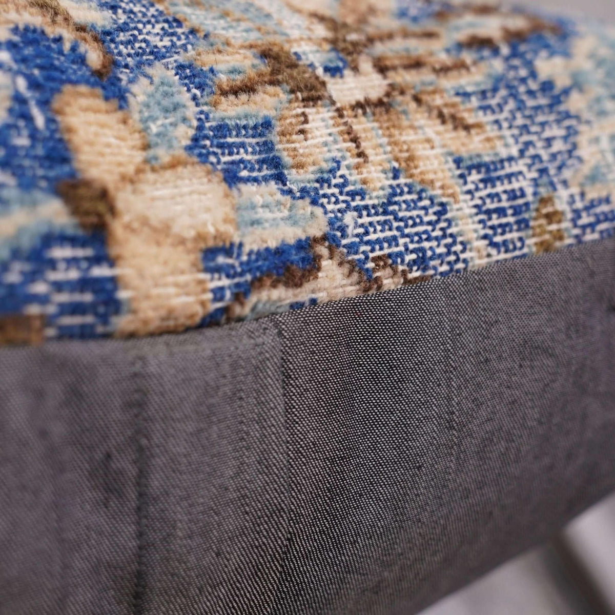 Canvello Antique Rug Blue And Brown Throw Pillows - 18&quot;x18&quot; - Cultheir