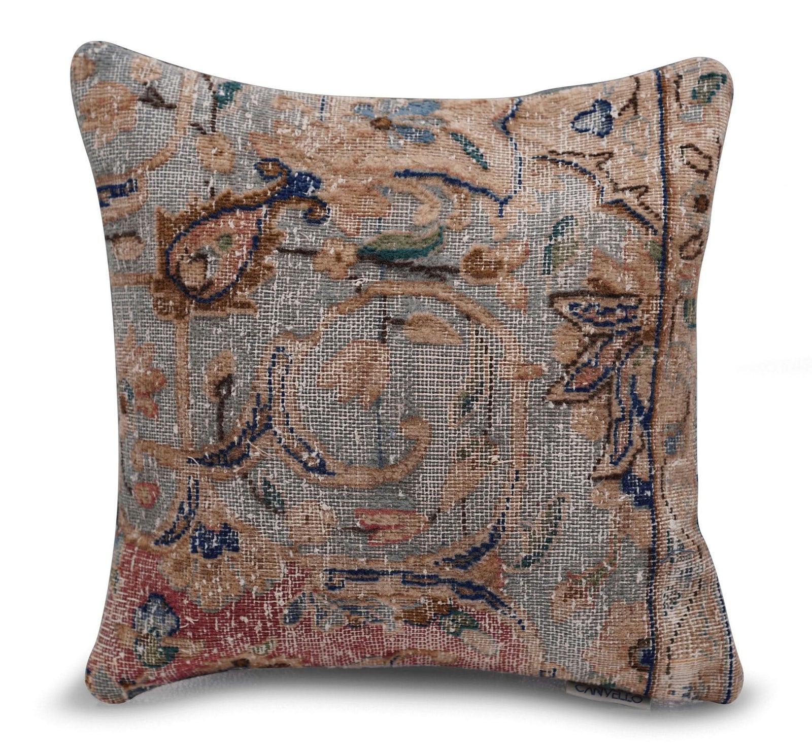 Canvello Antique Rug Light Brown Pillows - 16"x16" - Cultheir