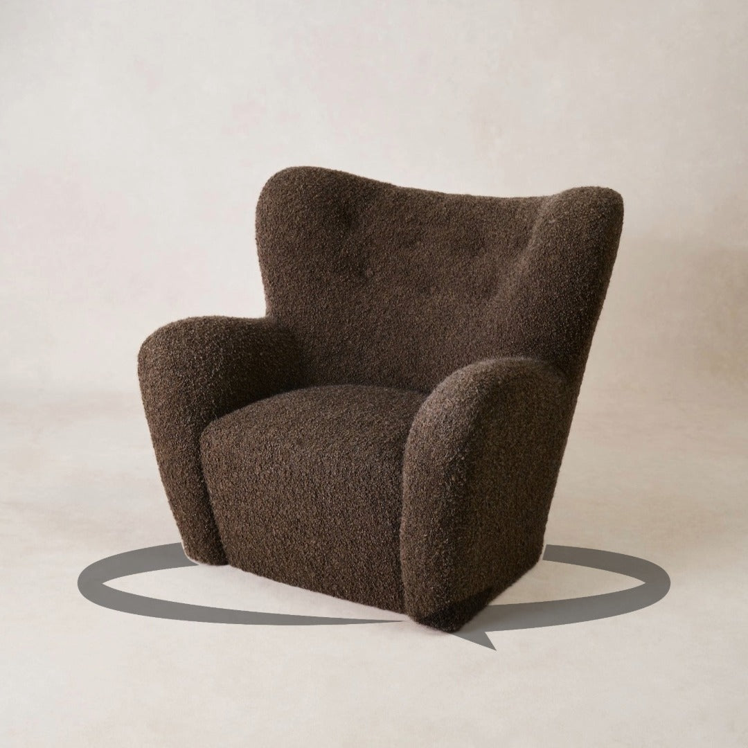 Papa Teddy Chair - Mocha Boucle