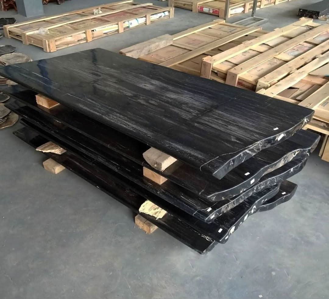 Petrified Wood &amp; Onyx Table - Cultheir