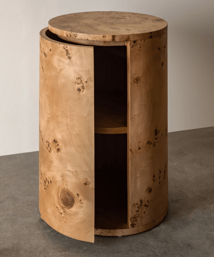 Vernier Round Side Table - Natural & Tabac - Cultheir