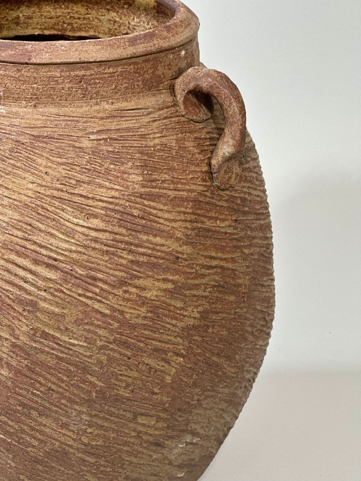 Vintage Brown Pot with Ear Handles - Cultheir 